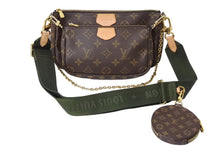 Load image into Gallery viewer, 極美品 LOUIS VUITTON ルイヴィトン ミュルティポシェット アクセソワール カーキ ショルダーバッグ モノグラム M44813 中古 67573