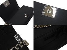 画像をギャラリービューアに読み込む, 極美品 CHANEL シャネル マトラッセ ボーイシャネル チェーンウォレットショルダーバッグ 22番台 ファブリックメッシュ 中古 67575