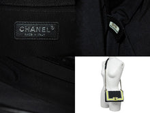 画像をギャラリービューアに読み込む, 極美品 CHANEL シャネル マトラッセ ボーイシャネル チェーンウォレットショルダーバッグ 22番台 ファブリックメッシュ 中古 67575