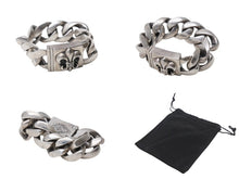 画像をギャラリービューアに読み込む, ChromeHearts クロムハーツ ブレスレット 8LINK CLSC LRG3 BSラージボックスID シルバーブレスレット 131.29g シルバー925 美品 中古 67580