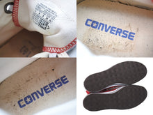 Load image into Gallery viewer, 極美品 クロムハーツ コンバース CH CONVERSE CANVAS シルバー装飾キャンバスハイカットスニーカー サイズ24.5 レッド 中古 67582