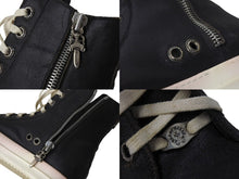 Load image into Gallery viewer, CHROME HEARTS クロムハーツ RAMONES ラモンズ クロスパッチカスタム レザーハイカットスニーカー 67586 美品 中古