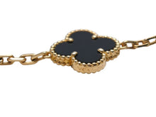 Load image into Gallery viewer, 極美品 VanCleef&amp;Arpels ヴァンクリーフ&amp;アーペル 5モチーフ パール アルハンブラ ブレスレット K18YG 12g 中古 67593