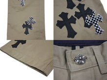 画像をギャラリービューアに読み込む, 新品未使用 CHROME HEARTS クロムハーツ クロスパッチ チノ パンツ CHINOS CEM CRS PTCH パンツ ベージュ コットン サイズ30 中古 67597