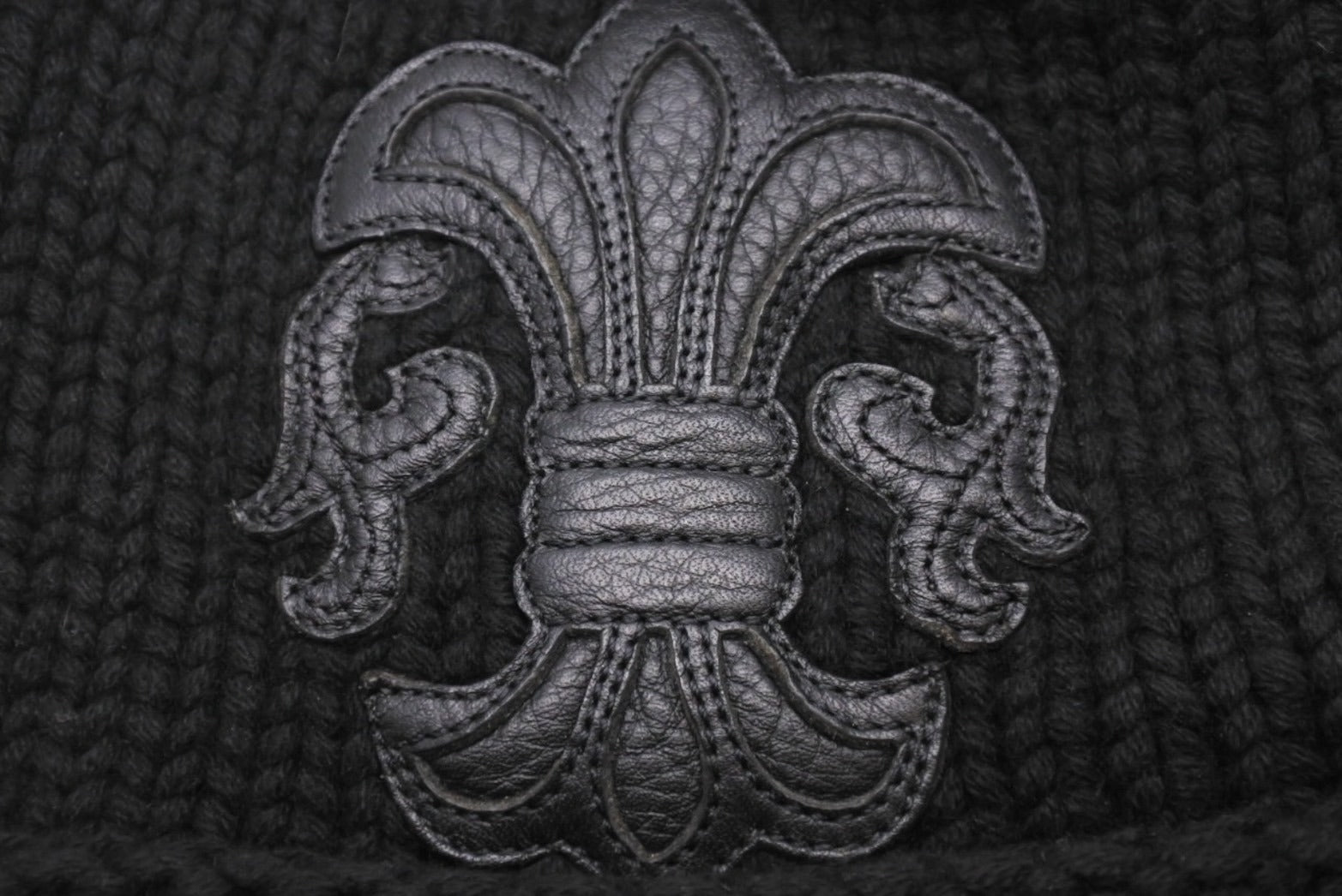 CHROME HEARTS クロムハーツ ビーニー ニットキャップ フレアボタン