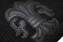 Load image into Gallery viewer, CHROME HEARTS クロムハーツ ビーニー ニットキャップ フレアボタン フレアパッチ カシミヤ ブラック 美品 中古 67602