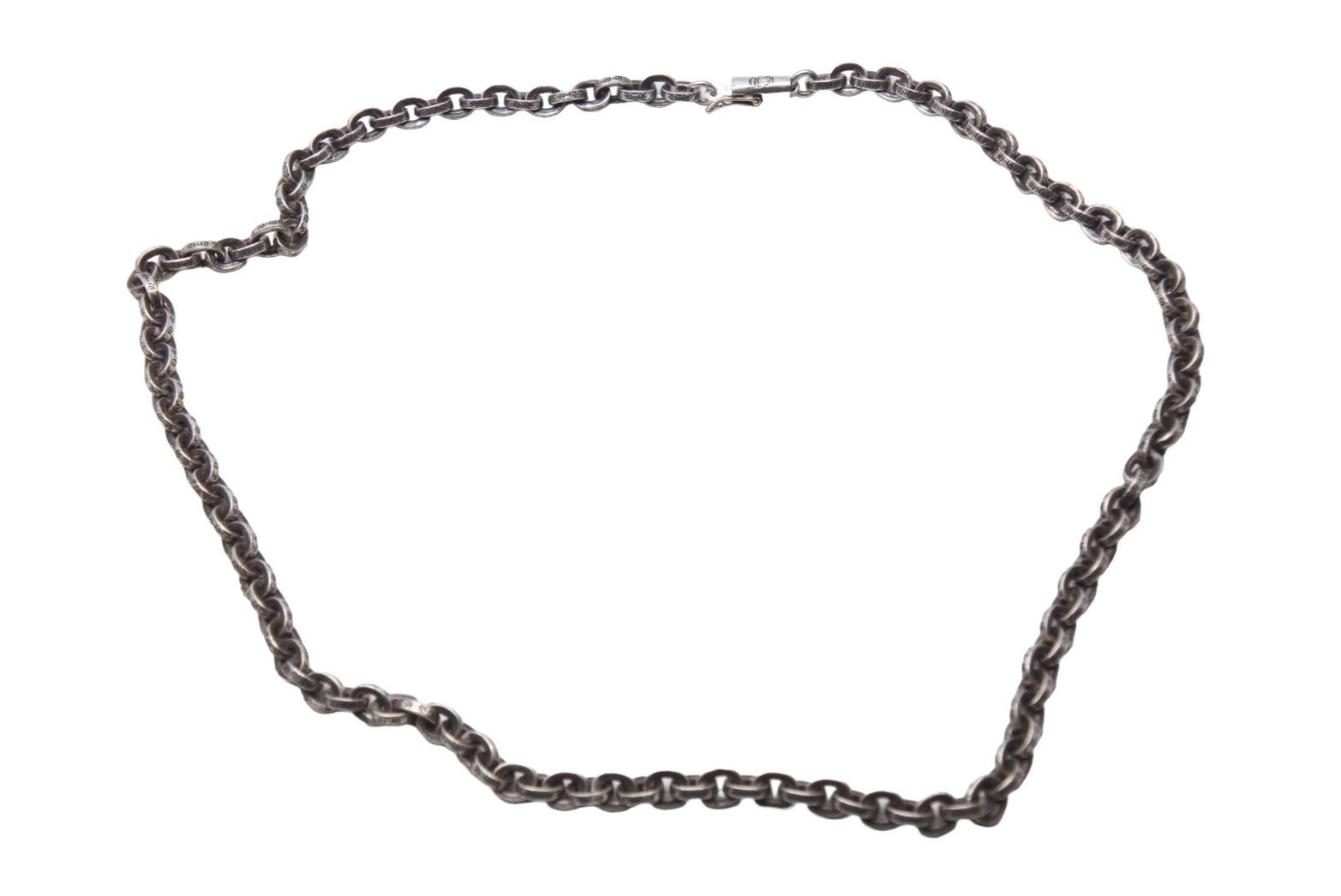 CHROME HEARTS クロムハーツ PAPER CHAIN NECKLACE 18インチ シルバー ペーパーチェーン ネックレス 32.3g  美品 中古 67604 – Casanova Vintage