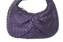 Load image into Gallery viewer, BOTTEGAVENETA ボッテガヴェネタ ホーボーハンドバッグ 189227 レザー ゴールド金具 パープル 美品 中古 67609