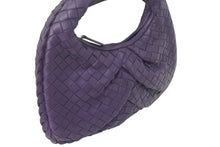 Load image into Gallery viewer, BOTTEGAVENETA ボッテガヴェネタ ホーボーハンドバッグ 189227 レザー ゴールド金具 パープル 美品 中古 67609