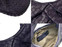 Load image into Gallery viewer, BOTTEGAVENETA ボッテガヴェネタ ホーボーハンドバッグ 189227 レザー ゴールド金具 パープル 美品 中古 67609