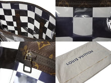 Load image into Gallery viewer, 極美品 LOUIS VUITTON ルイ ヴィトン サックプラ 2WAYトートバッグ M20866 モノグラムチェス PVC ブラウン クリア 中古 67613