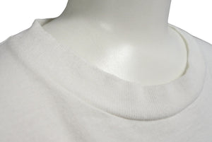 DELTA PRO WEIGHT Vintage Short Sleeve T-shirt Tops Size L Cotton White Used 67618