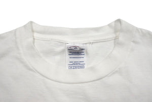 DELTA PRO WEIGHT Vintage Short Sleeve T-shirt Tops Size L Cotton White Used 67618