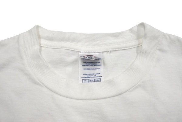 DELTA PRO WEIGHT Vintage Short Sleeve T-shirt Tops Size L Cotton White Used 67618