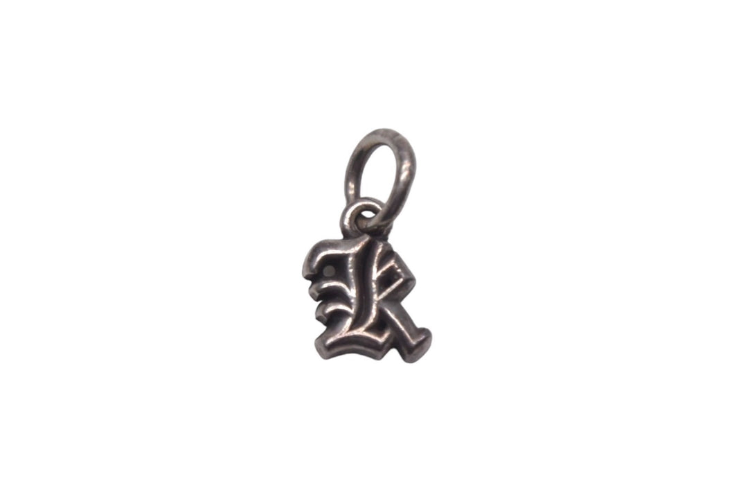 CHROME HEARTS クロムハーツ アルファベット ミニ K チャーム シルバー 美品 中古 67619