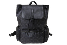 Load image into Gallery viewer, LOUIS VUITTON ルイ ヴィトン トリオ バックパック モノグラム エクリプス キャンバス カーフ M45538 ブラック 美品 中古 67628