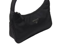 Load image into Gallery viewer, PRADA プラダ Hobo ホーボー ワンショルダーバッグ ミニハンドバッグ トライアングルロゴ ナイロン ブラック 良品 中古 67634