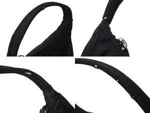 PRADA プラダ Hobo ホーボー ワンショルダーバッグ ミニハンドバッグ トライアングルロゴ ナイロン ブラック 良品 中古 67634