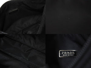 PRADA プラダ Hobo ホーボー ワンショルダーバッグ ミニハンドバッグ トライアングルロゴ ナイロン ブラック 良品 中古 67634