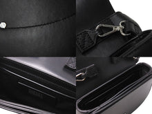 画像をギャラリービューアに読み込む, DIESEL ディーゼル ショルダーバッグ 1dr レザークロスボディバッグ X08396PR818 ブラック シルバー金具 美品 中古 67637