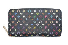 Load image into Gallery viewer, LOUIS VUITTON ルイヴィトン ジッピーウォレット M60050 長財布 モノグラム マルチカラー ブラック ピンク PVC レザー 美品 中古 67642