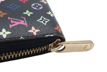 画像をギャラリービューアに読み込む, LOUIS VUITTON ルイヴィトン ジッピーウォレット M60050 長財布 モノグラム マルチカラー ブラック ピンク PVC レザー 美品 中古 67642