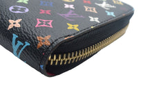 Load image into Gallery viewer, LOUIS VUITTON ルイヴィトン ジッピーウォレット M60050 長財布 モノグラム マルチカラー ブラック ピンク PVC レザー 美品 中古 67642