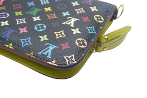 LOUIS VUITTON ルイヴィトン ポルトフォイユ アンソリット ピスタッシュ M93755 二つ折り財布 モノグラム マルチカラー 良品 中古 67645