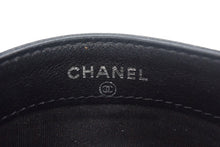 画像をギャラリービューアに読み込む, CHANEL シャネル カードケース 15番台 48655 タイムレスクラシックライン ココマーク キャビアスキン ブラック 美品 中古 67648