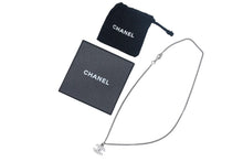 画像をギャラリービューアに読み込む, 極美品 CHANEL シャネル ネックレス ココマーク シルバー メタル ラインストーン B10V刻印 重量5.8g 全長42.5cm 中古 67651