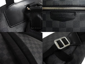 LOUIS VUITTON ルイヴィトン ダミエグラフィット ジョッシュ リュック デイパック N41473 シルバー金具 ブラック 美品 中古 4c067686