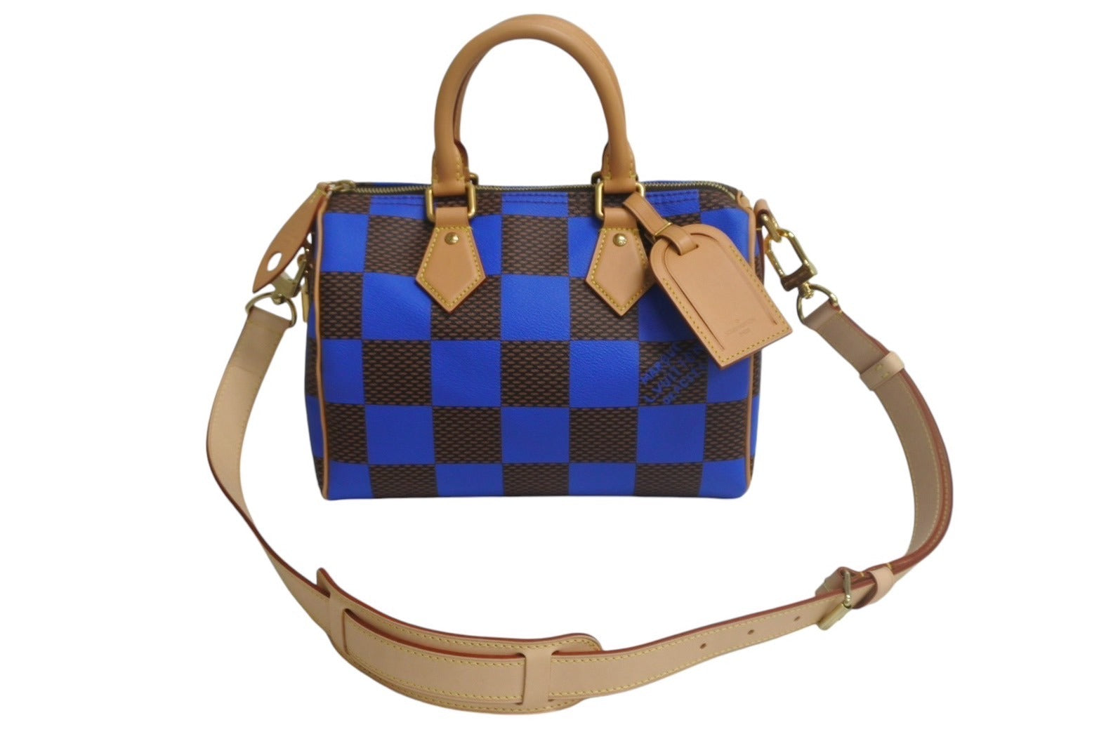 新品同様 LOUISVUITTON ルイヴィトン スピーディ バンドリエール 18 2WAY ミニボストンバッグ ダミエポップ ブルー 中古  4c067704 正 – Casanova Vintage