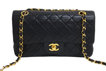 画像をギャラリービューアに読み込む, CHANEL シャネル マトラッセ 23 Wフラップ チェーン ショルダーバッグ ブラック 1番台 ラムスキン ココマーク ゴールド金具 美品 中古 67715