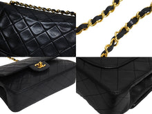 画像をギャラリービューアに読み込む, CHANEL シャネル マトラッセ 23 Wフラップ チェーン ショルダーバッグ ブラック 1番台 ラムスキン ココマーク ゴールド金具 美品 中古 67715
