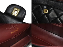 画像をギャラリービューアに読み込む, CHANEL シャネル マトラッセ 23 Wフラップ チェーン ショルダーバッグ ブラック 1番台 ラムスキン ココマーク ゴールド金具 美品 中古 67715
