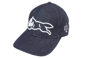 新品未使用 ICECREAM アイスクリーム BBC DENIM CAP RUNNING DOG デニム キャップ ICJP233H002 サイズL ブルー 中古 67727