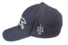 Load image into Gallery viewer, 新品未使用 ICECREAM アイスクリーム BBC DENIM CAP RUNNING DOG デニム キャップ ICJP233H002 サイズL ブルー 中古 67727