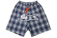 画像をギャラリービューアに読み込む, 新品未使用品 ICECREAM アイスクリーム CHECK FLANNEL EASY SHORTS RUNNING DOG ICJP233P003 ONE SIZE ブルー チェック 中古 67730