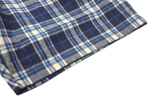 新品未使用品 ICECREAM アイスクリーム CHECK FLANNEL EASY SHORTS RUNNING DOG ICJP233P003 ONE SIZE ブルー チェック 中古 67730