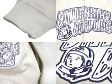 Load image into Gallery viewer, 新品未使用 BILLIONAIREBOYSCLUB ビリオネアボーイズクラブ APPLIQUE LOGO ZIP UP HOODIE ARCH LOGO サイズL グレー 67734