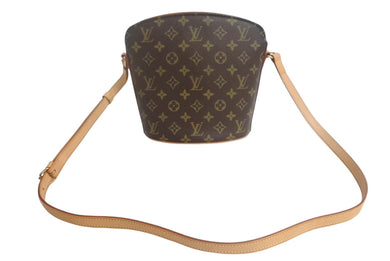 LOUIS VUITTON ルイヴィトン ドルーオ ショルダーバック M51290 モノグラム ブラウン ゴールド金具 美品 中古 4c067735