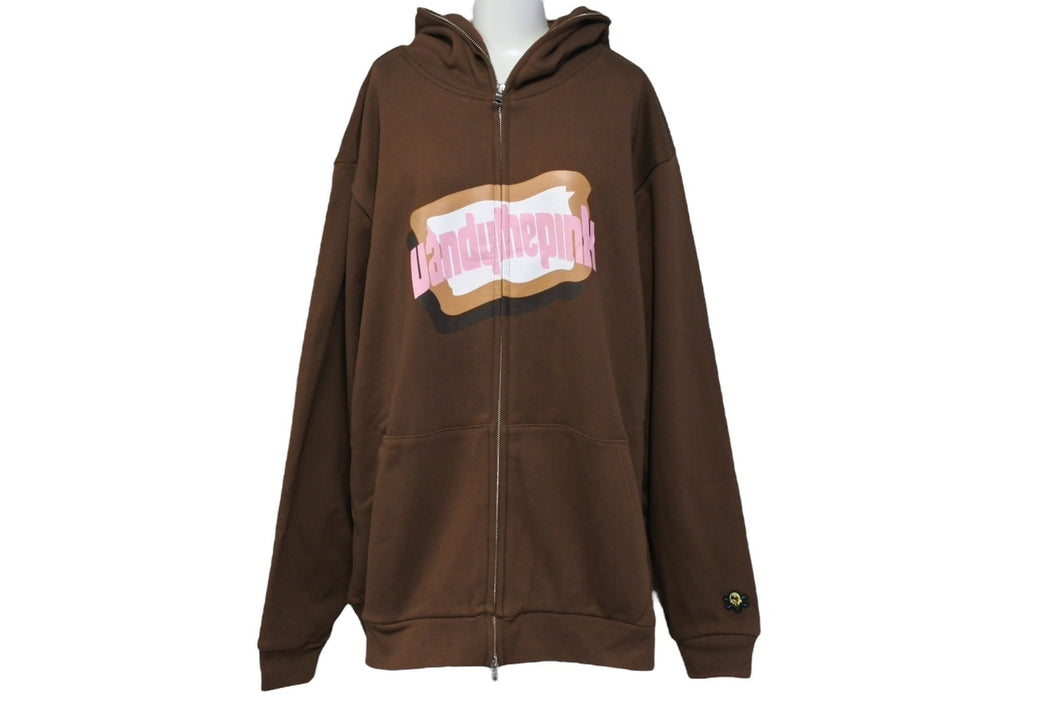 新品未使用 BILLIONAIREBOYSCLUB ビリオネアボーイズクラブ ICECREAM アイスクリーム VANDY FULL ZIP HOODIE サイズXL ブラウン 67744