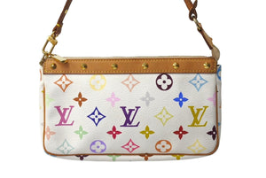 LOUIS VUITTON ルイヴィトン 村上隆 ポシェットアクセソワール ハンドバッグ ワンショルダーバッグ M92649 マルチカラー 美品 中古 67753