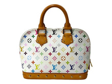 画像をギャラリービューアに読み込む, LOUIS VUITTON ルイヴィトン モノグラムマルチカラー アルマ ハンドバッグ 村上隆 ホワイト M92647 美品 中古 4c067764
