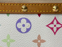 画像をギャラリービューアに読み込む, LOUIS VUITTON ルイヴィトン モノグラムマルチカラー アルマ ハンドバッグ 村上隆 ホワイト M92647 美品 中古 4c067764