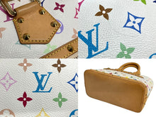 画像をギャラリービューアに読み込む, LOUIS VUITTON ルイヴィトン モノグラムマルチカラー アルマ ハンドバッグ 村上隆 ホワイト M92647 美品 中古 4c067772