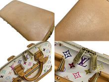 画像をギャラリービューアに読み込む, LOUIS VUITTON ルイヴィトン モノグラムマルチカラー アルマ ハンドバッグ 村上隆 ホワイト M92647 美品 中古 4c067772