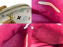 画像をギャラリービューアに読み込む, LOUIS VUITTON ルイヴィトン モノグラムマルチカラー アルマ ハンドバッグ 村上隆 ホワイト M92647 美品 中古 4c067772