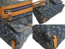 画像をギャラリービューアに読み込む, LOUIS VUITTON ルイヴィトン バギーPM ショルダーバッグ M95049 モノグラムデニム ゴールド金具 ブルー 美品 中古 4c067774