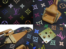 画像をギャラリービューアに読み込む, LOUISVUITTON ルイヴィトン モノグラムマルチカラー スピーディ30 ハンドバッグ 村上隆 M92642 ブラック 美品 中古 4c067775